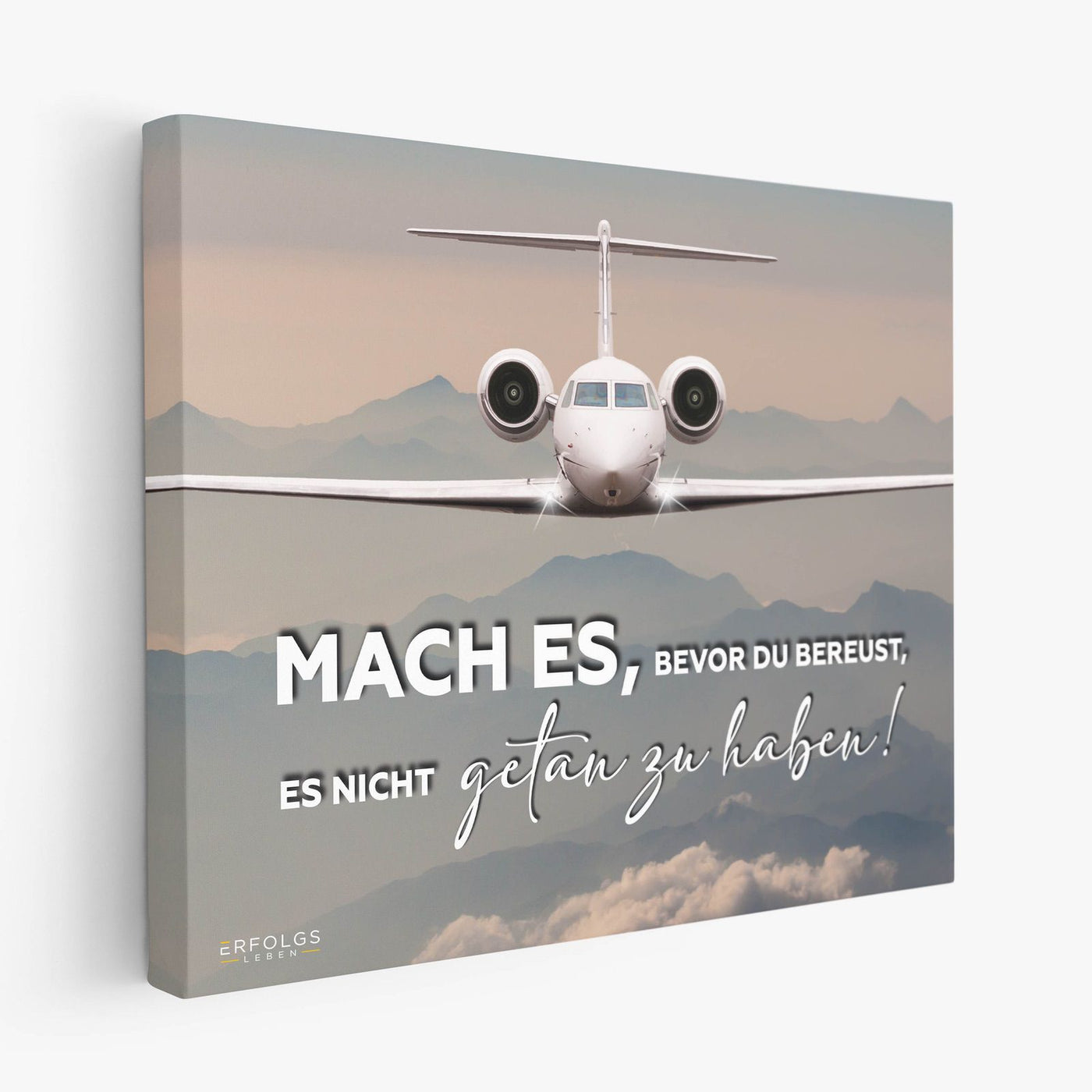 Leinwand - Mach es - Privatjet - Erfolgsleben